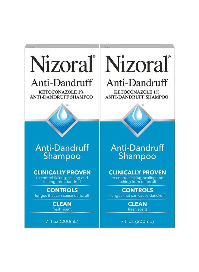 Nizoral Anti-Dandruff Shampoo, 7 Fl Oz (Pack of 2) - Image 1